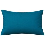Coussin ext�rieur imperm�able et d�houssable minorque bleu paon 60x40 cm