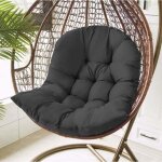 Coussin fauteuil rotin, balan�oire suspendue oeuf rotin chaise coussin jardin patio housse de coussin ...