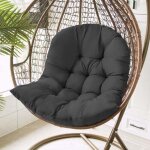 Coussin fauteuil rotin, balan�oire suspendue oeuf rotin chaise coussin jardin patio housse de coussin ...