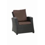 Coussins de fauteuil tress� en r�sine 56x52x7 + 56x50 1 pi�ce coussin l'ext�rieur marron coussin de jardin ...