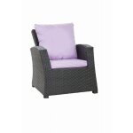 Coussins de fauteuil tress en rsine 56x52x7 + 56x50 1 pice coussin l'extrieur violet coussin de jardin ...