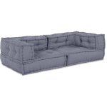 Coussin gris 140 x 70 x 36 cm polyester vidaxl