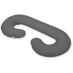 Coussin de grossesse type c pour femmes enceintes et allaitantes - anthracite