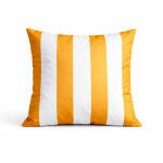 Coussin imperm�able d�houssable � rayures arcachon jaune 50x50 cm