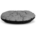 Coussin de jardin 110 cm pour fauteuil suspendu, nid de cigogne, imperm�able, gris
