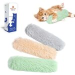 Coussin jouet pour chat, lot de 3, contenant de l'herbe � chat, doux et r�sistant, avec un l�ger bruissement ...
