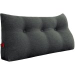 Vercart - coussin de lecture, oreiller traversin soutien dorsal, triangulaire coussin  coins, gros coussin ...