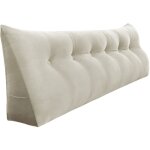 Vercart - coussin de lecture, oreiller traversin soutien dorsal, triangulaire coussin  coins, gros coussin ...