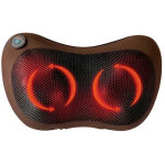 Coussin de massage shiatsu, double th�rapie par la chaleur, 4 points de pression, marron