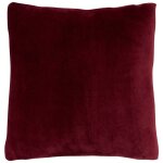 Coussin ollis rouge grenat 38x38cm atmosphera cr�ateur d'int�rieur