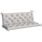 Coussin - outsunny - pour assise dossier - pour banc de jardin, balancelle, canap� 3 places - 150 x 98 ...