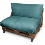 Coussin palette en simili cuir d'ext�rieur patagonia bleu housse dossier 120x45x25 sans garnissage patagonia ...