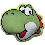 Coussin personnage mario bros yoshi 3d - 40 x 40 x 4 cm microfibre