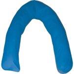 Coussin de positionnement de lit u - crescent en fibre de silicone bleu