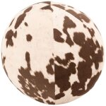Coussin / pouf boule effet peau de vache grand