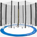 Arebos - filet de scurit pour trampolines + filet 305 cm 8 tiges bleu