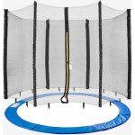 Arebos - filet de scurit pour trampolines + filet 305 cm 6 tiges bleu