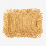 Coussin en raphia tress (30x50 cm) doncka sklum naturel