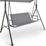 Coussin de rechange pour balancelle de jardin, 138 x 50 x 50 cm, gris, tissu oxford �pais et imperm�able ...