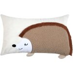 Coussin rectangulaire enfant hérisson naturel 30x50 cm Coussin rectangulaire enfant hérisson naturel 30x50 cm