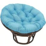 Coussins ronds capitonn�s, �pais et de couleur unie, pour chaises, sols et si�ges de jardin(bleu, 70 ...