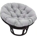 Coussins ronds capitonn�s, �pais et de couleur unie, pour chaises, sols et si�ges de jardin(gris clair, ...