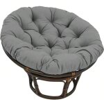 Coussins ronds capitonn�s, �pais et de couleur unie, pour chaises, sols et si�ges de jardin(gris fonc�, ...
