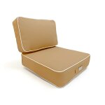 Coussins salon jardin premium d�houssable 60x60cm moka