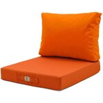 Coussins pour salon de jardin d�houssable 60x70cm orange