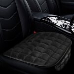 Coussin de si�ge auto, coussin de si�ge conducteur en peluche douce avec poche de rangement, fond plat ...