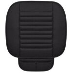 Coussins de si�ge avant universels en similicuir, housses de si�ge, tapis de si�ge noir