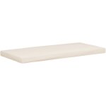 Coussin de siège extérieur pour banc de jardin crème 106x48x8 cm Coussin de siège extérieur pour banc de jardin crème 106x48x8 cm