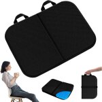 Coussin de si�ge en gel, coussin de si�ge d'avion portable, coussin de si�ge en gel �pais pour les longues ...