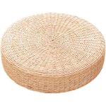 [jamais utilis�] coussin de si�ge plat en paille 40x40x6 cm, coussins de sol tatami - rond tapis de paille ...