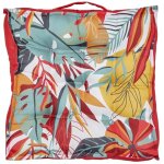 Coussin de sol 40x40 d�houssable tissu d�perlant paradis exotique