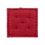 Coussin de sol 'twily' 50x50cm rouge