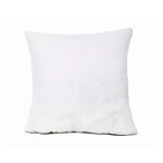 Coussin pour taie d'oreiller 45x45 blanc lisse