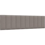 Coussin de tte de lit taupe 180 cm tissu vidaxl