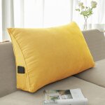Coussin triangulaire de dossier pour t�te de lit, coussin de lecture, coussin de lit, coussin de soutien ...