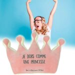 Coussin - les vilaines filles - 40 - vf - 062 - couronne - rose pastel - h35 x l45 cm