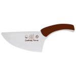 Couteau 2 en 1: patissier - pelle tarte marron