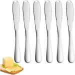 Couteau � beurre, 6 pi�ces �pandeur � beurre avec bord dentel� professionnel 3 en 1 couteau � beurre ...