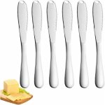 Couteau à beurre, 6 pièces Épandeur à beurre avec bord dentelé professionnel 3 en 1 couteau à beurre ... Couteau à beurre, 6 pièces Épandeur à beurre avec bord dentelé professionnel 3 en 1 couteau à beurre ...