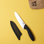 Couteau ceramique 15cm manche soft avec etui m18