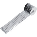 Couteau escamotable multi - roue de pizza d'acier inoxydable, couteau r�tractable multifonctionnel, coupe ...