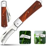 Couteau de greffage pliant, couteau serpette jardin, horticultural knife, couteau champignon, garden ...