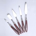 Couteaux � peindre en acier inoxydable, grattoir � peinture � l'huile, ensemble de spatules pour la peinture ...