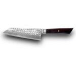 Couteau santoku kotai de de la collection de 'bunka ladies' avec lame de 17 cm en acier de damas inoxydable ...