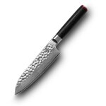 Couteau santoku kotai de la collection 'pakka ladies' avec lame de 18cm en acier inoxydable de lame damas ...