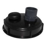 Couvercle diam�tre 150 mm avec prise pvc droite 40 / 50 et �vent